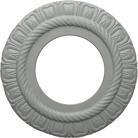 Ekena Millwork Claremont Ceiling Medallion (Fits Canopies up to 5 5/8"), 9"OD x 4 1/2"ID x 1/2"P, Primed White CM09CL